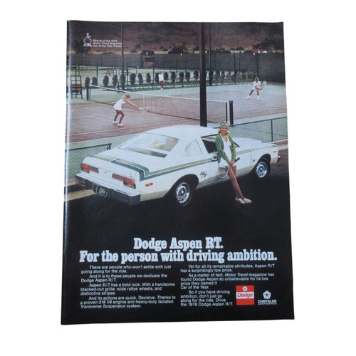 1976 dodge aspen automobile - aspen, rt